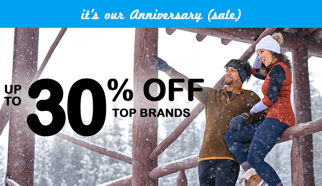 30% off top brands in our Anniversary (sale)