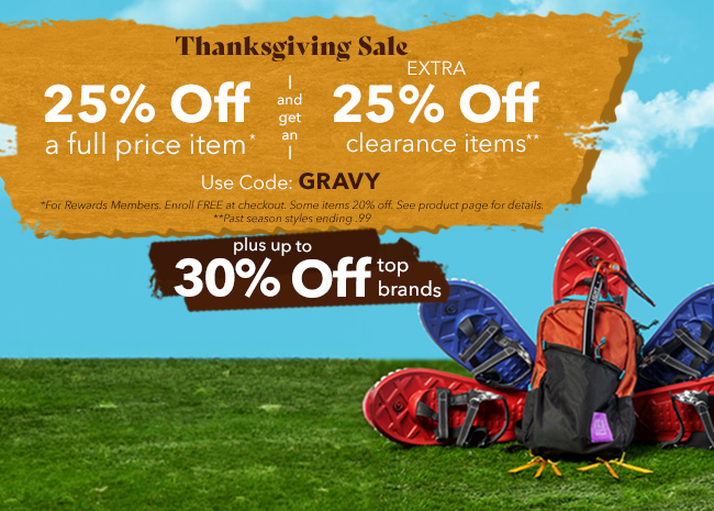 Moosejaw's Thanksgiving Sale