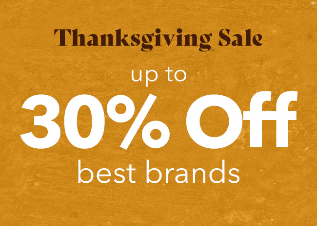 30% off best brands