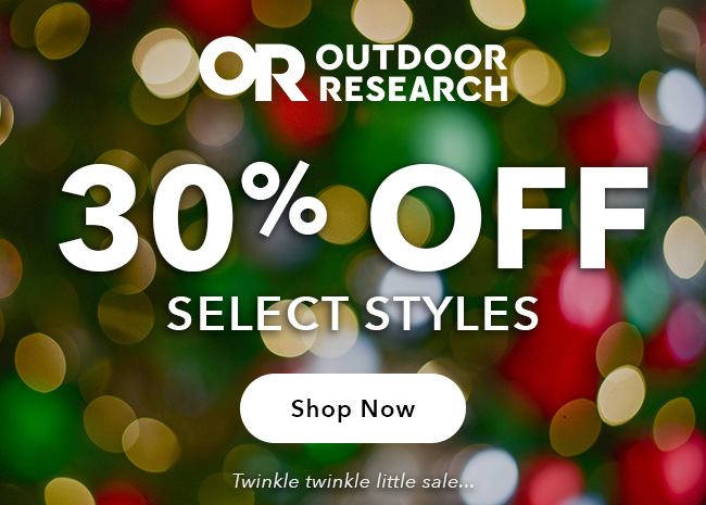 30% off Outdoor Research