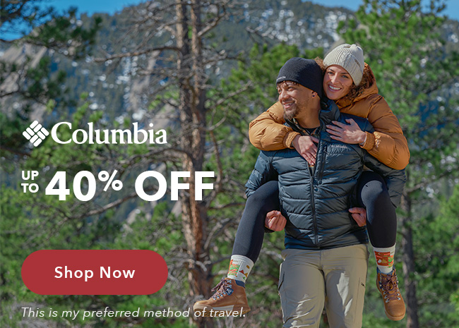 Up to 40% off Columbia