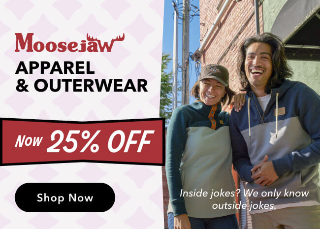 25% Off Select Moosejaw Apparel & Outerwear