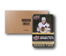 2021/22 Upper Deck Series 2 Hockey Tin (Box) Case (12 Ct.)