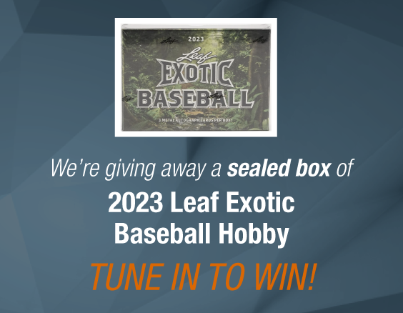 Dave & Adam's The Chase | We're giving away a sealed box of 2023 Leaf Exotic Baseball Hobby! Tune in to win!