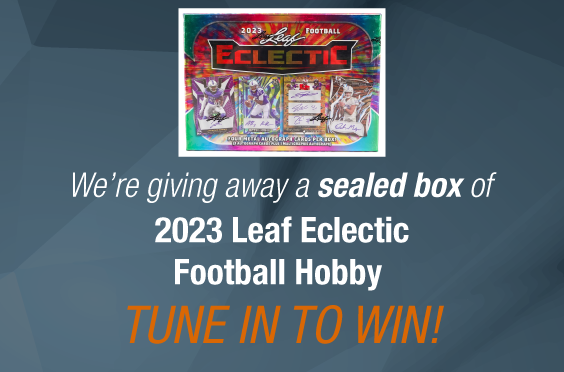 Dave & Adam's The Chase | We're giving away a sealed box of 2023 Leaf Eclectic Football Hobby! Tune in to win!
