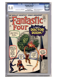 Fantastic Four #5 CGC 5.0 (OW-W)