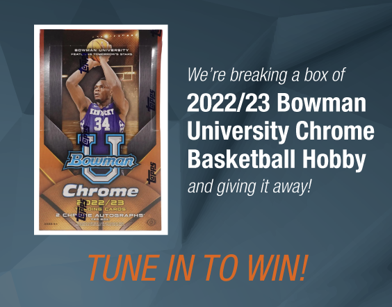 Dave & Adam's The Chase | We're breaking 2022/23 Bowman University Chrome Basketball Hobby and giving it away! Tune in to win!