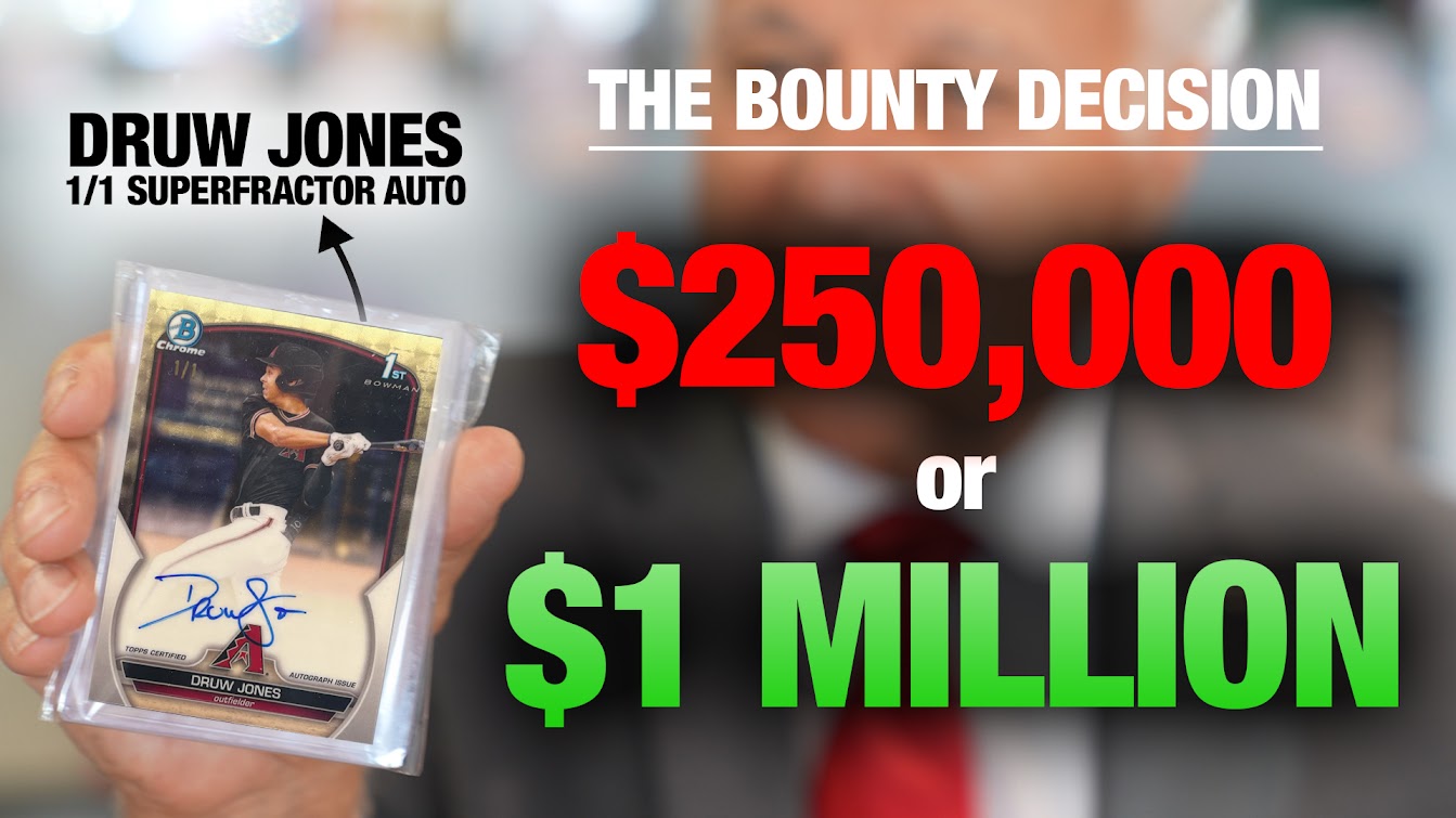 Druw Jones 1/1 Superfractor Auto | The Bounty Decision - $250,000 or $1 Million