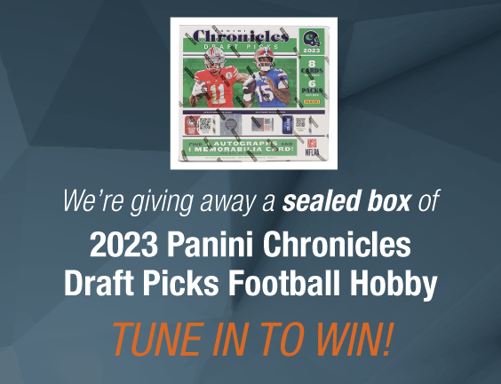 Dave & Adam's The Chase | We're giving away a sealed box of 2023 Panini Chronicles Draft Picks Football Hobby! Tune in to win!