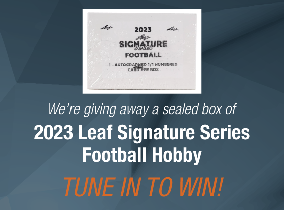 Dave & Adam's The Chase | We're giving away a sealed box of 2023 Leaf Signature Series Football Hobby! Tune in to win!