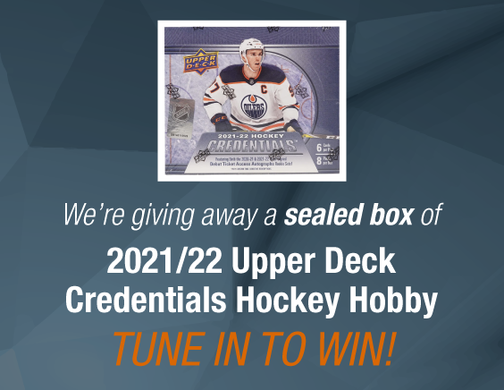 Dave & Adam's The Chase | We're giving away a sealed box of 2021/22 Upper Deck Credentials Hockey Hobby! Tune in to win!