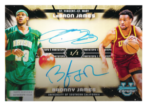 Lebron/Bronny James Dual Autograph