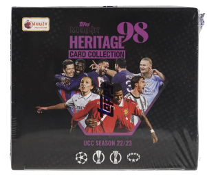2022/23 Topps UEFA Club Competitions Merlin Heritage 98 Soccer Hobby Box