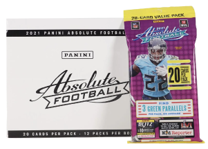2021 Panini Absolute Football Jumbo Value 12-Pack Box