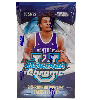 2023/24 Bowman University Chrome Basketball Hobby 12-Box Case Break