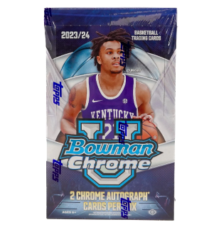 2023/24 Bowman University Chrome Basketball Hobby 12-Box Case Break