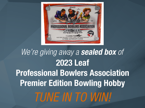 Dave & Adam's The Chase | We're giving away a sealed box of 2023 Leaf Professional Bowlers Association Premier Edition Bowling Hobby! Tune in to win!