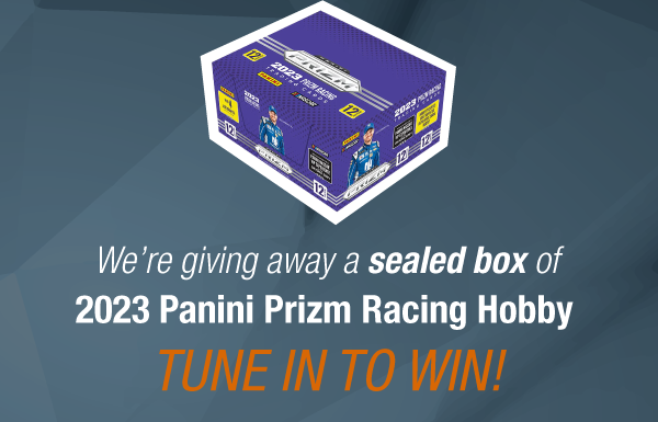 Dave & Adam's The Chase | We're giving away a sealed box of 2023 Panini Prizm Racing Hobby! Tune in to win!
