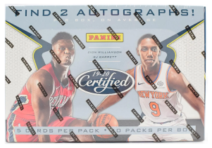 2019/20 Panini Certified Basketball Hobby Box