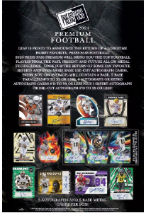 2024 Leaf Press Pass Premium Football Hobby Box