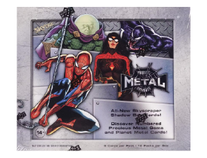 Marvel Spider-Man Metal Universe Trading Cards Box