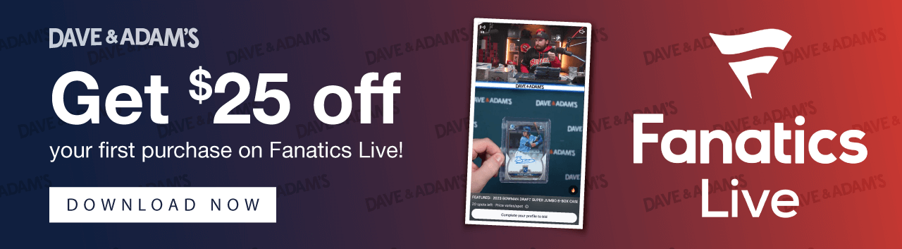 Get $25 off your first purchase on Fanatics Live! | Download Now!