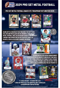 2024 Leaf Pro Set Metal Football Hobby Box