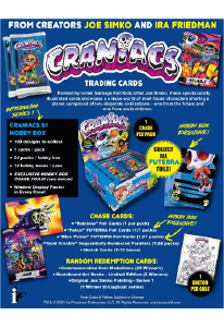 Craniacs Trading Cards Series 1 Hobby Box