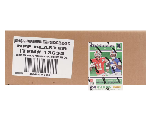 2023 Panini Chronicles Draft Football 6-Pack Blaster 20-Box Case