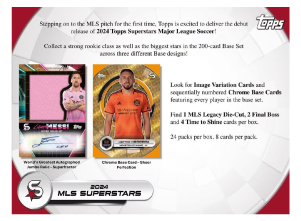 2024 Topps Superstars MLS Major League Soccer Hobby Box