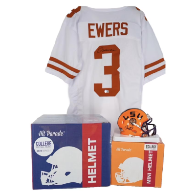 2024 Collegiate Football
 45-Box Mixer Break | Giveaways - Jayden Daniels Autographed LSU Mini Helmet, Quinn Ewers Autographed Texas Jersey, 2024 Hit Parade Autographed College Football Helmet Series 1 Hobby Box, 2024 Hit Parade Autographed Football College Mini Helmet Series 1 Hobby Box