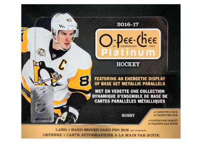 2016/17 Upper Deck O-Pee-Chee Platinum Hockey Hobby 3-Box - 30-Spot Random Team Break #1