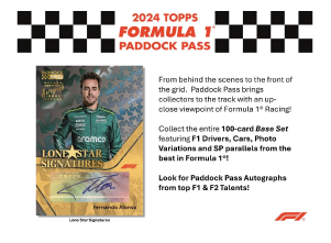 2024 Topps Paddock Pass F1 Formula 1 Hobby Box