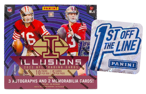 2023 Panini Illusions Football 1st Off The Line FOTL Hobby Box