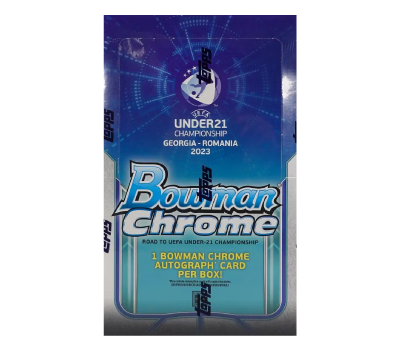 2022 Bowman Chrome Road to UEFA Under-21 European Championship Soccer Hobby Box