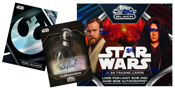 2024 Topps Star Wars Chrome Black Hobby 12-Box Case Break