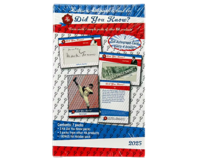 Did You Know? Hobby Box (Historic Autographs 2025)