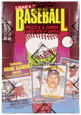 1986 Leaf Baseball Wax Box (BBCE)
