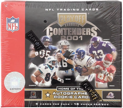 2001 Playoff Contenders Football Hobby Box