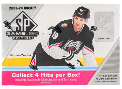 2023/24 Upper Deck SP Game Used Hockey Hobby Box