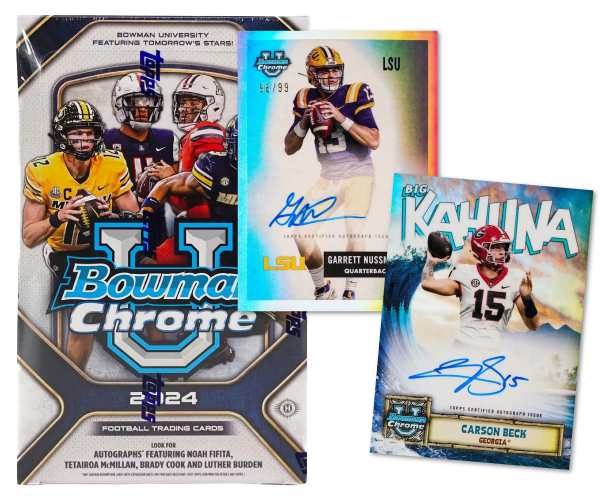 2024 Bowman University Chrome Football Hobby Box
