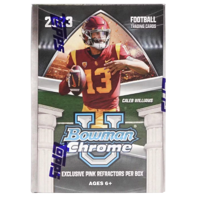 2023 Bowman University Chrome Football 7-Pack Blaster Box