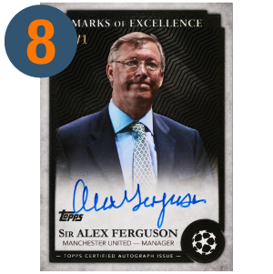 2024/25 Topps Chrome UCC Sir Alex Ferguson Marks of Excellence Auto 1/1