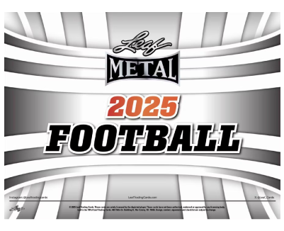 2025 Leaf Metal Football Hobby Box