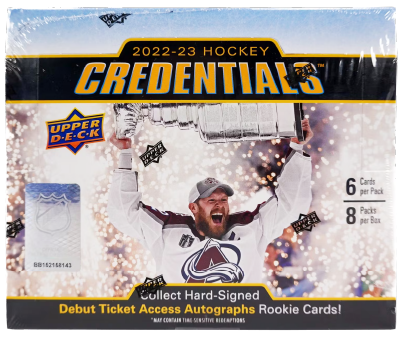 2022/23 Upper Deck Credentials Hockey Hobby Box