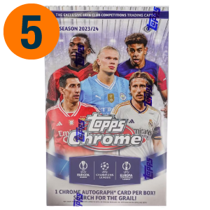2023/24 Topps Chrome UEFA Club Competitions Soccer Hobby Box