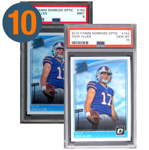 2018 Donruss Optic Josh Allen RC PSA 9 & 10