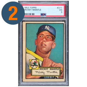 1952 Topps Mickey Mantle PSA 2 or 3