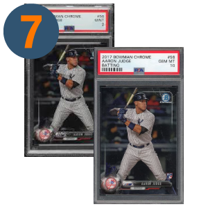 2017 Bowman Chrome Aaron Judge #56 RC PSA 9's and 10's