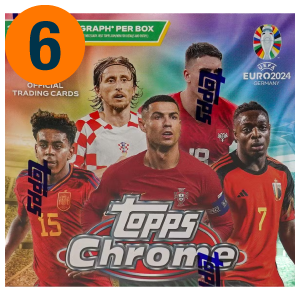 2023/24 Topps Chrome UEFA Euro Soccer Hobby Box